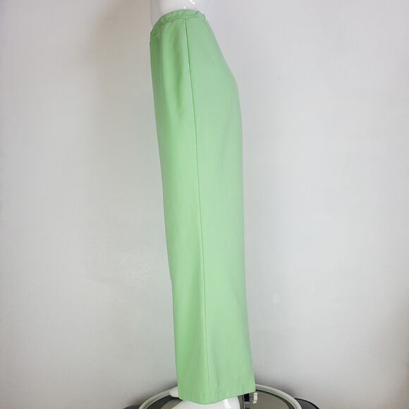 Vintage 70's Cricket Lane Mint Green Flare Trousers - Picture 2 of 9